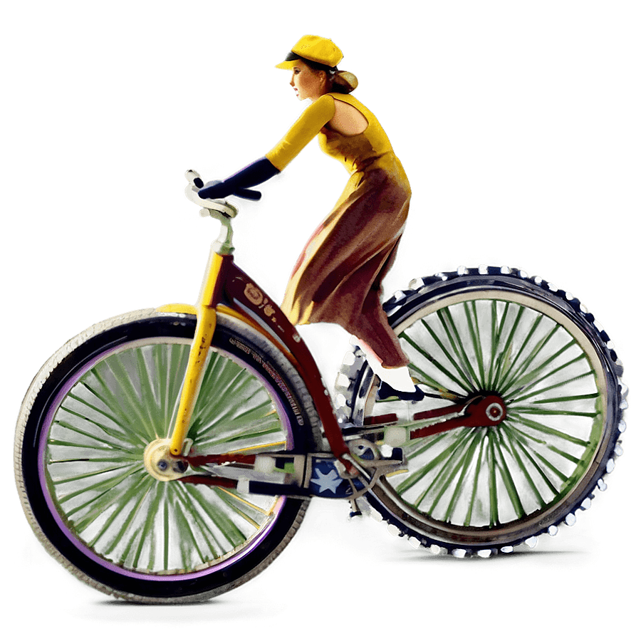 Old Style Bicycle PNG 06232024