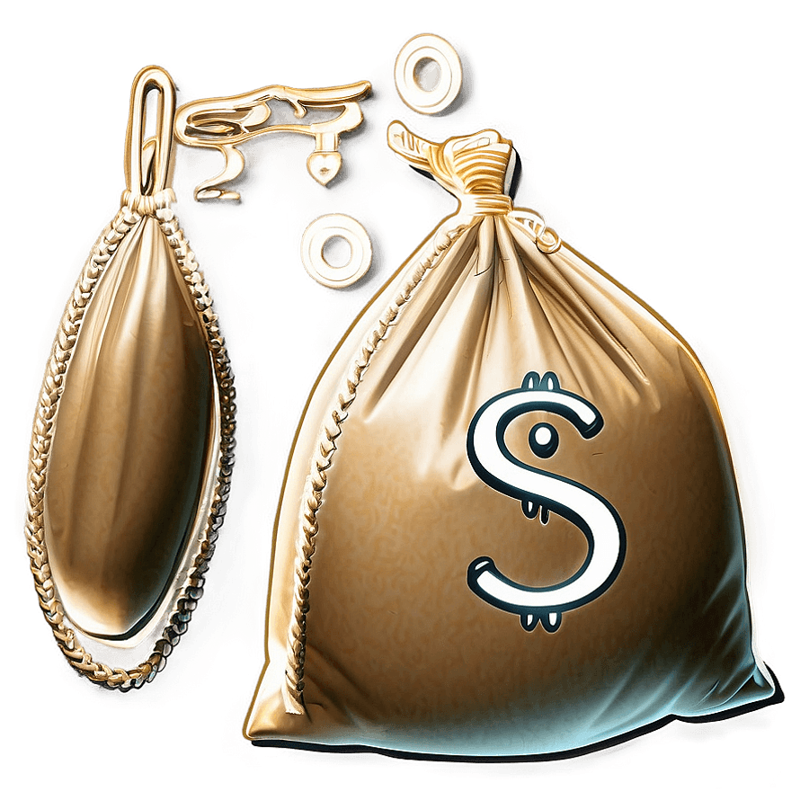 Full Money Bag Sketch PNG idq31