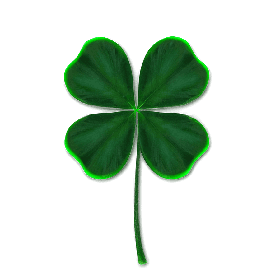 Digital Art Clover Leaf PNG 68