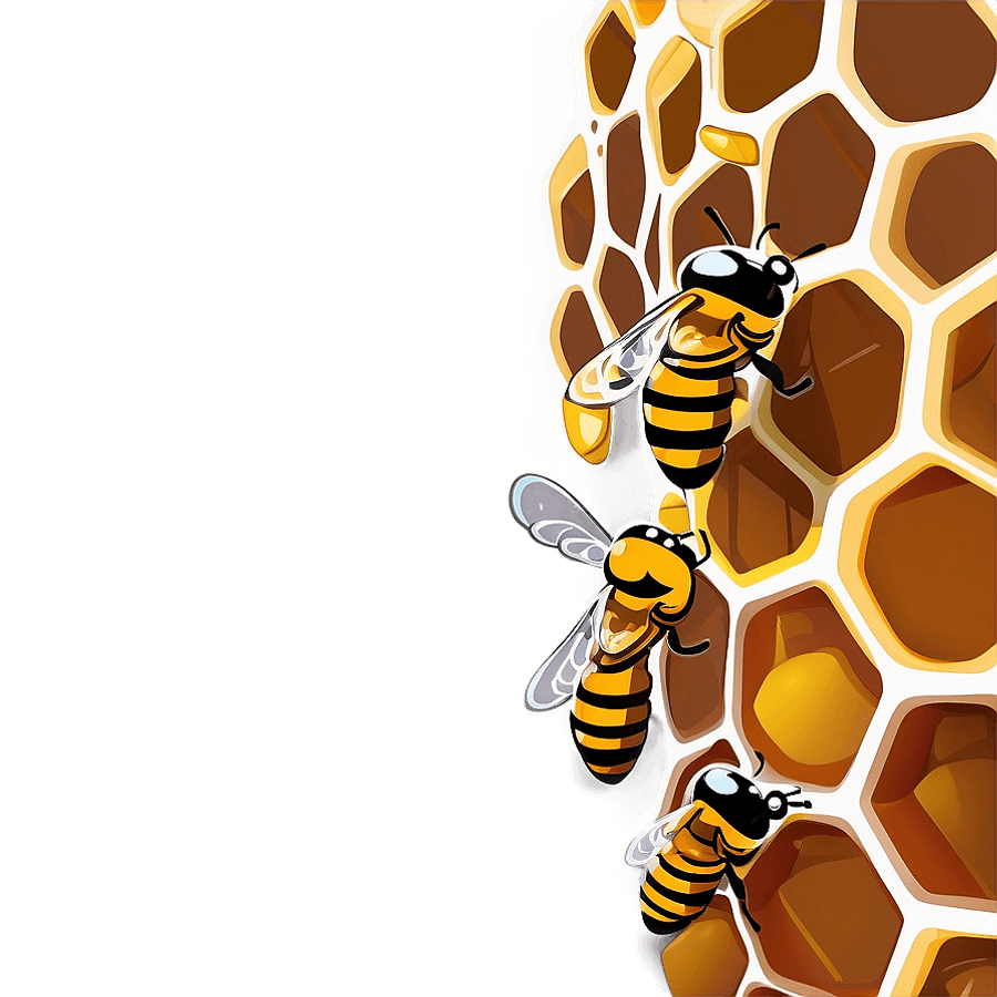 Cartoonish Honey Hive PNG 43