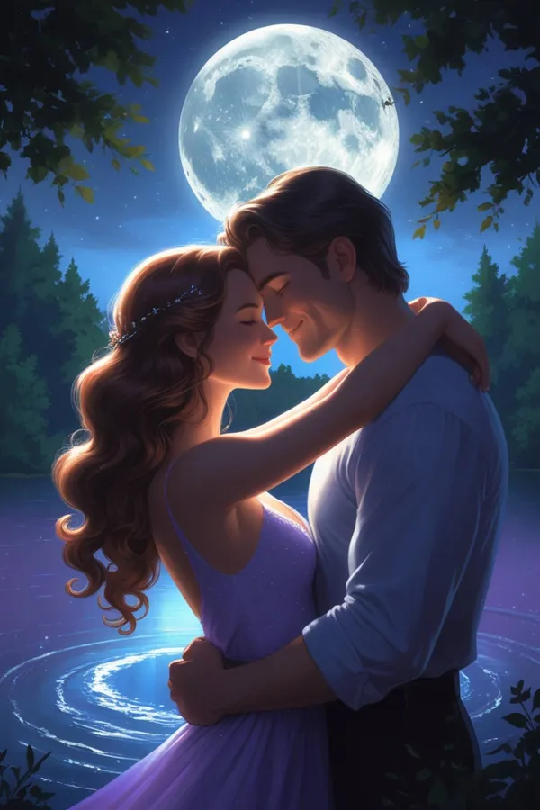 love,romance,couple,moonlight,night,hearts,valentine