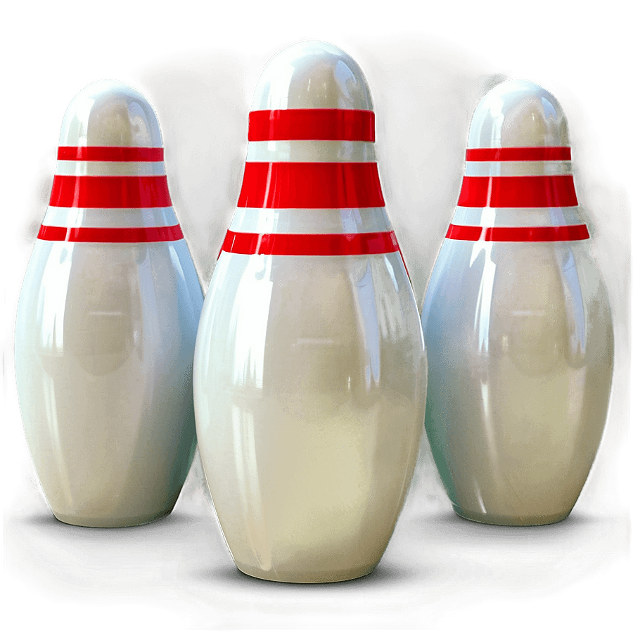 Minimalist Bowling Pins PNG plj