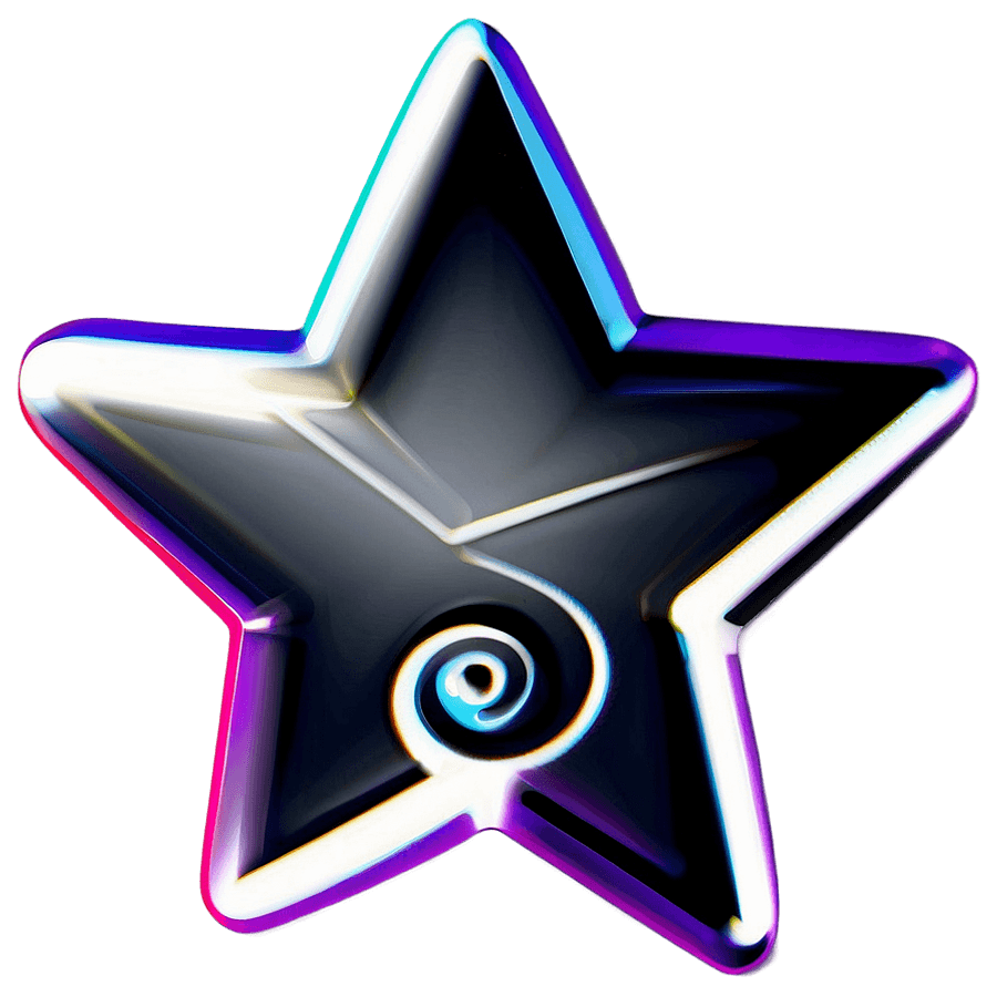 Y2k Star Clipart PNG rkk