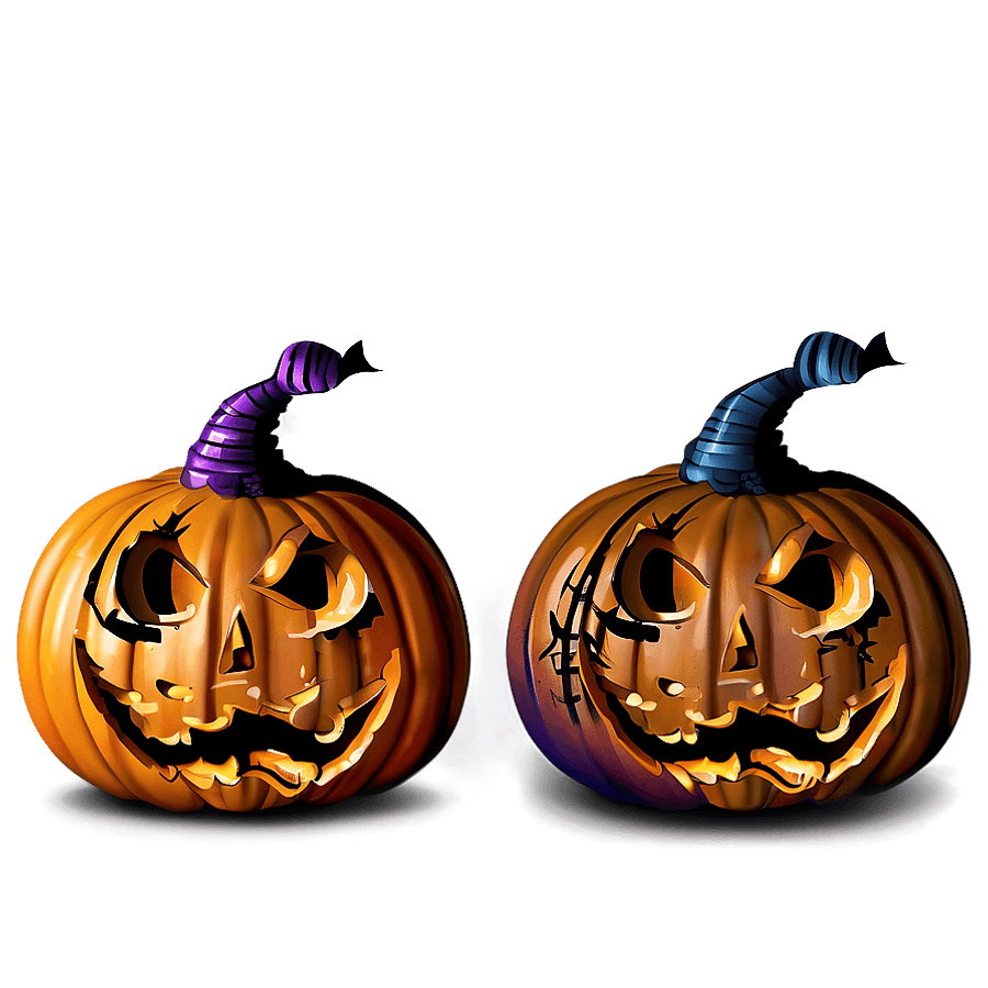 Spooky Pumpkin Lantern PNG bkc