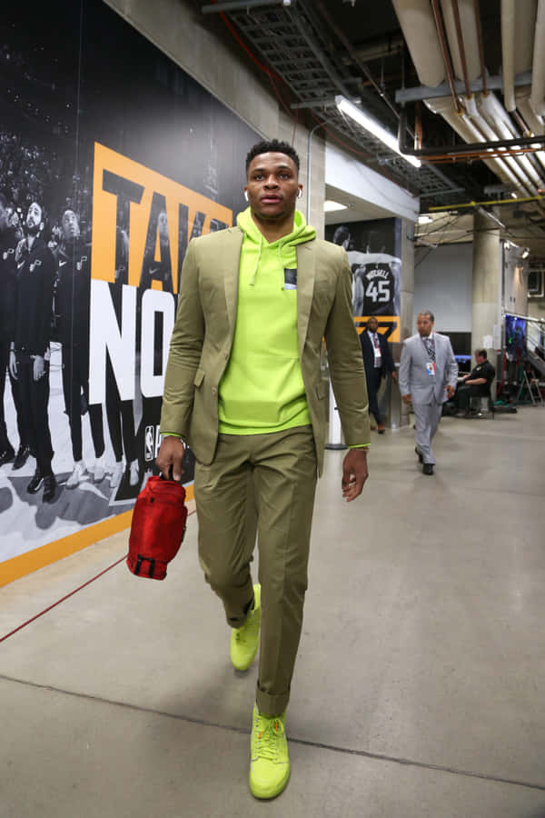 Jogador da NBA Declaração de Moda Ousada