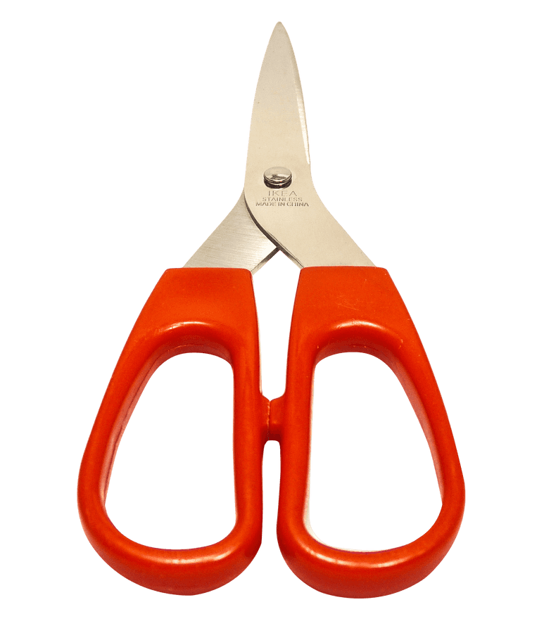 Orange Handled Stainless Steel Scissors