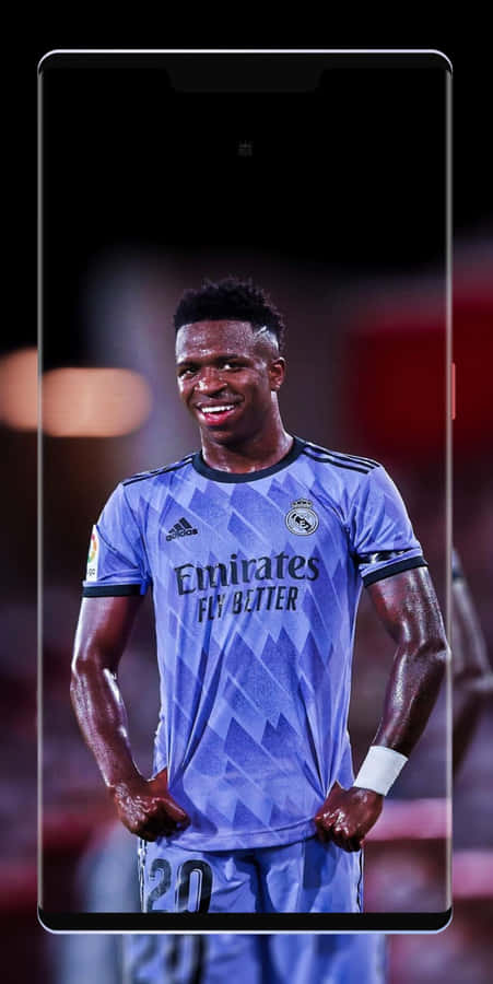 Vinicius Jr Real Madrid Självsäker Pose