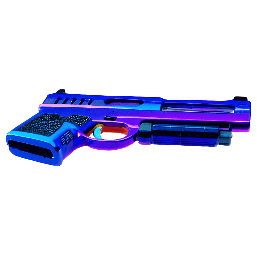 Brightly Colored Toy Gun PNG 06212024