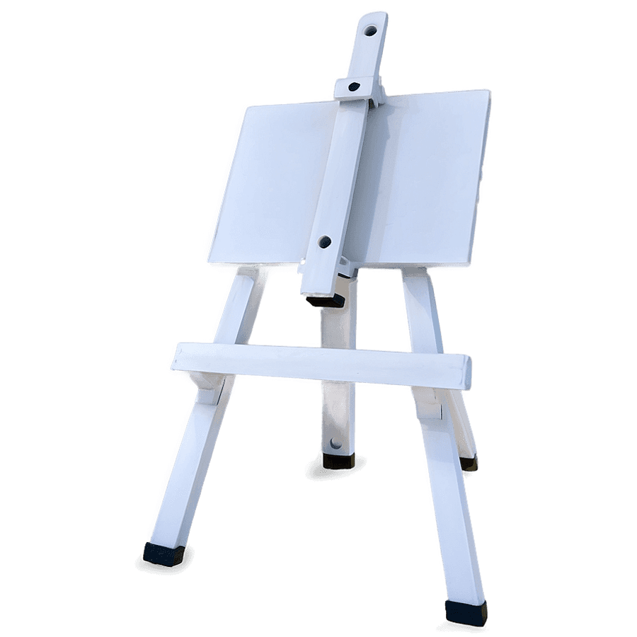 Minimalist White Easel PNG 39