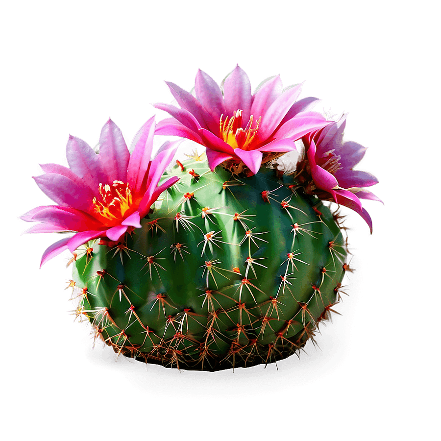 Pink Cactus Flower PNG 06252024