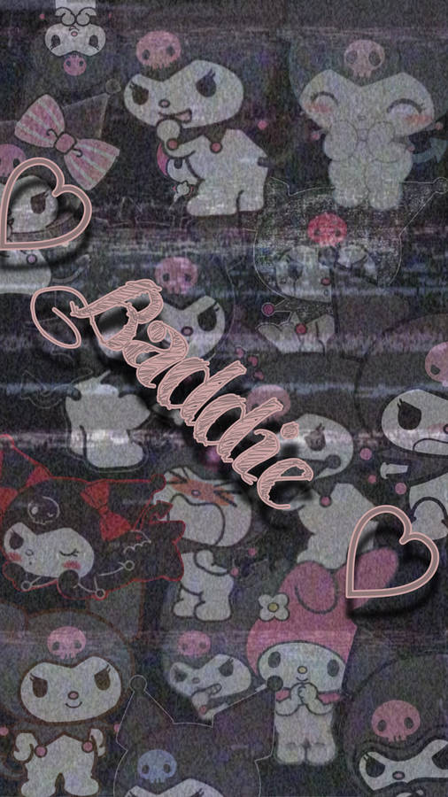 Download Baddie Aesthetic My Melody Kuromi Wallpaper | Wallpapers.com