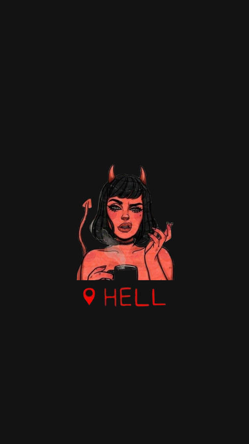 Download Baddie Hell Devil Girl Wallpaper Wallpapers Com