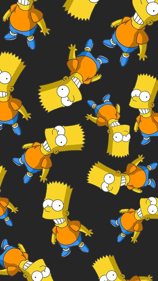 Bart Simpson Pattern Background wallpaper.