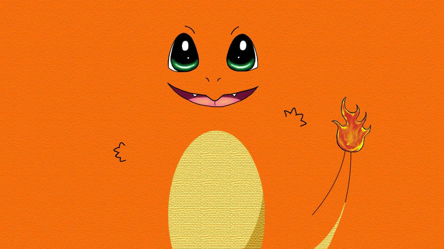 Download Basic Charmander Fan Art Wallpaper | Wallpapers.com