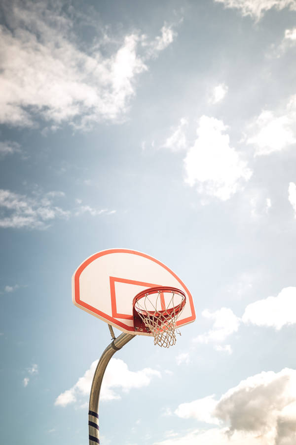 Download basketball, basketball hoop, basketball backboard, sky