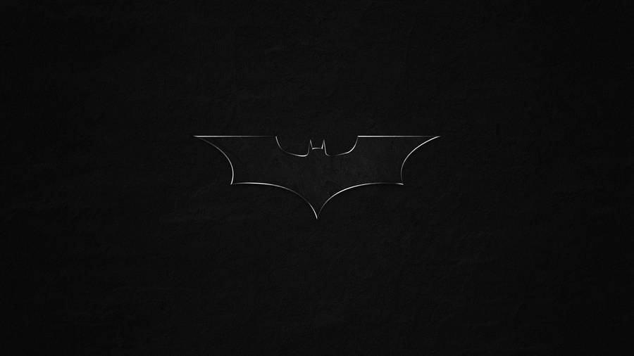 Download Batman Icon In Solid Black Wallpaper | Wallpapers.com