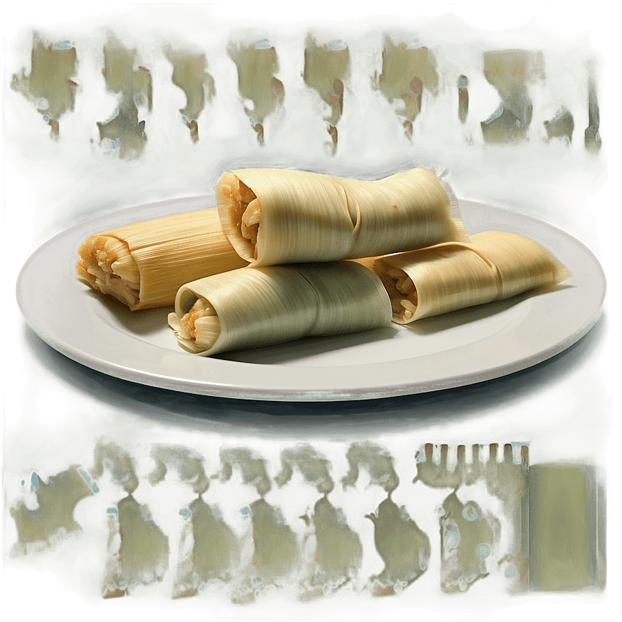 Tamales Plating Presentation PNG 05262024