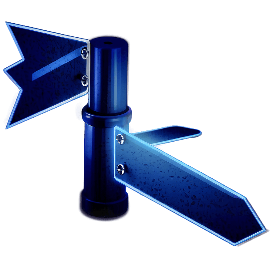 Dark Blue Arrow Sign PNG 23