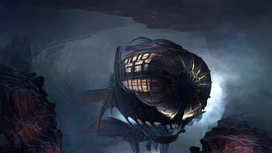 MörkSteampunk 1920 x 1080 skrivbordsbakgrund