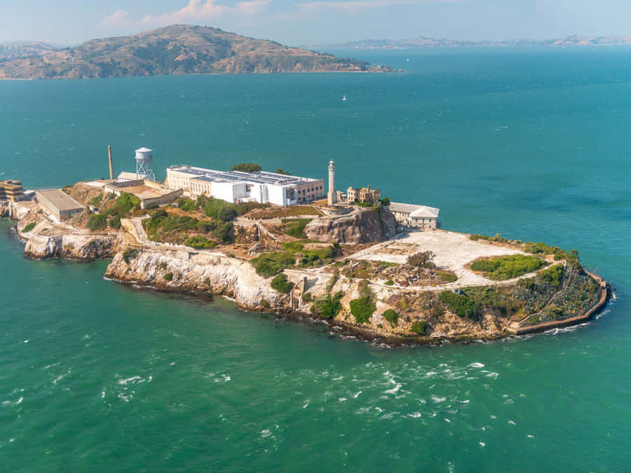 Luftaufnahme von Alcatraz Island