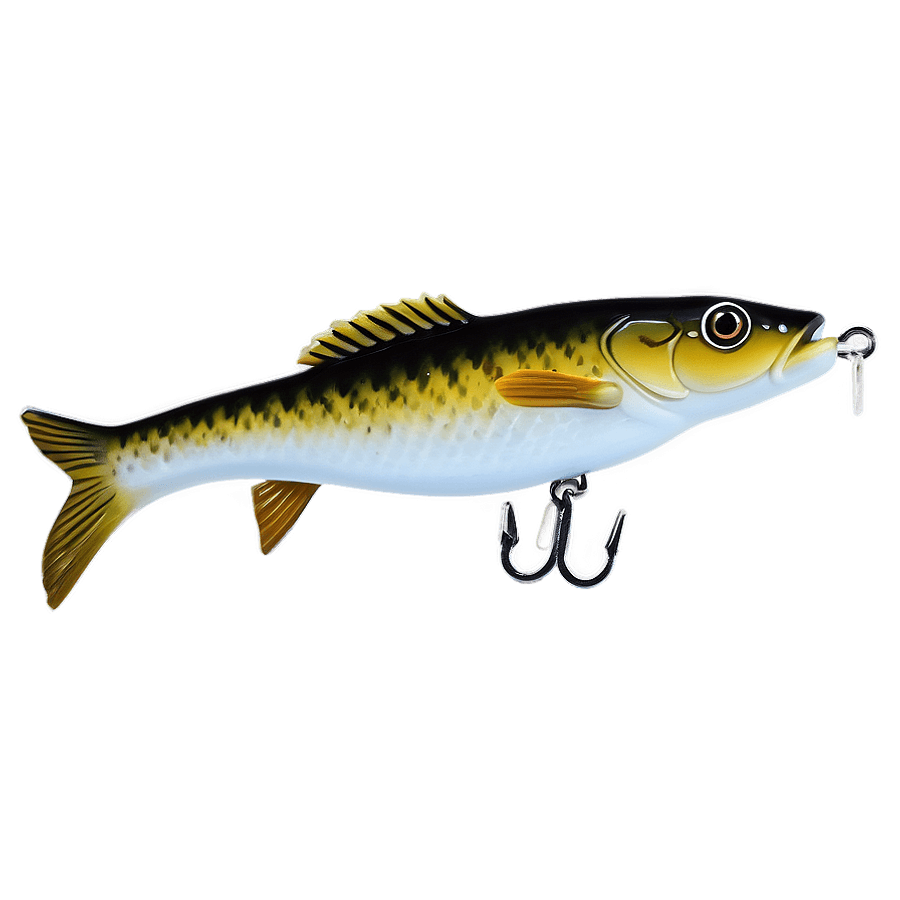 Walleye Fishing Lure PNG 06282024