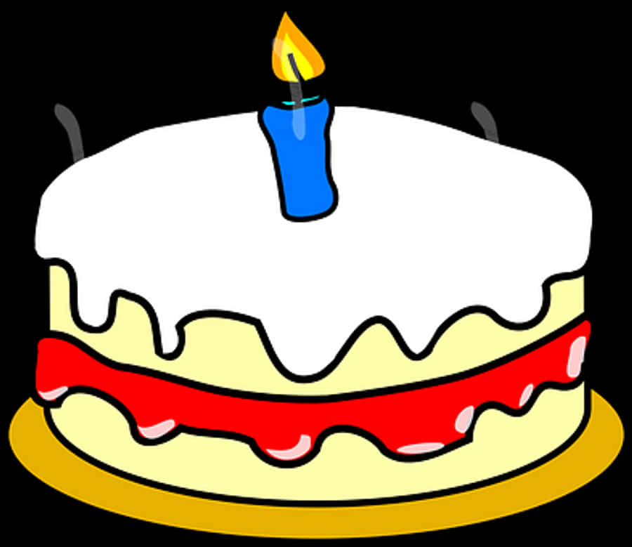 Birthday Cake Cartoon Graphic
