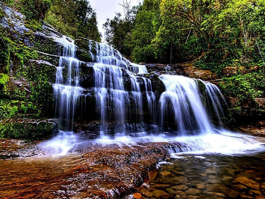 3DVattenfall 1200 x 900 bakgrundsbild