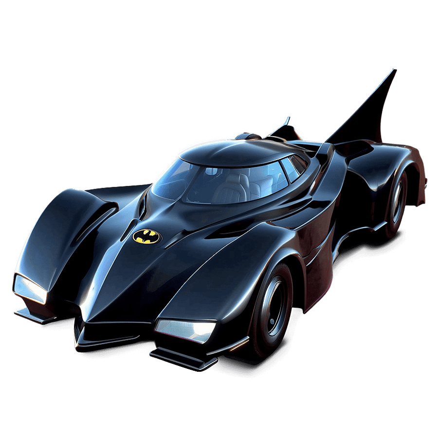 Flying Batmobile Design PNG pto32