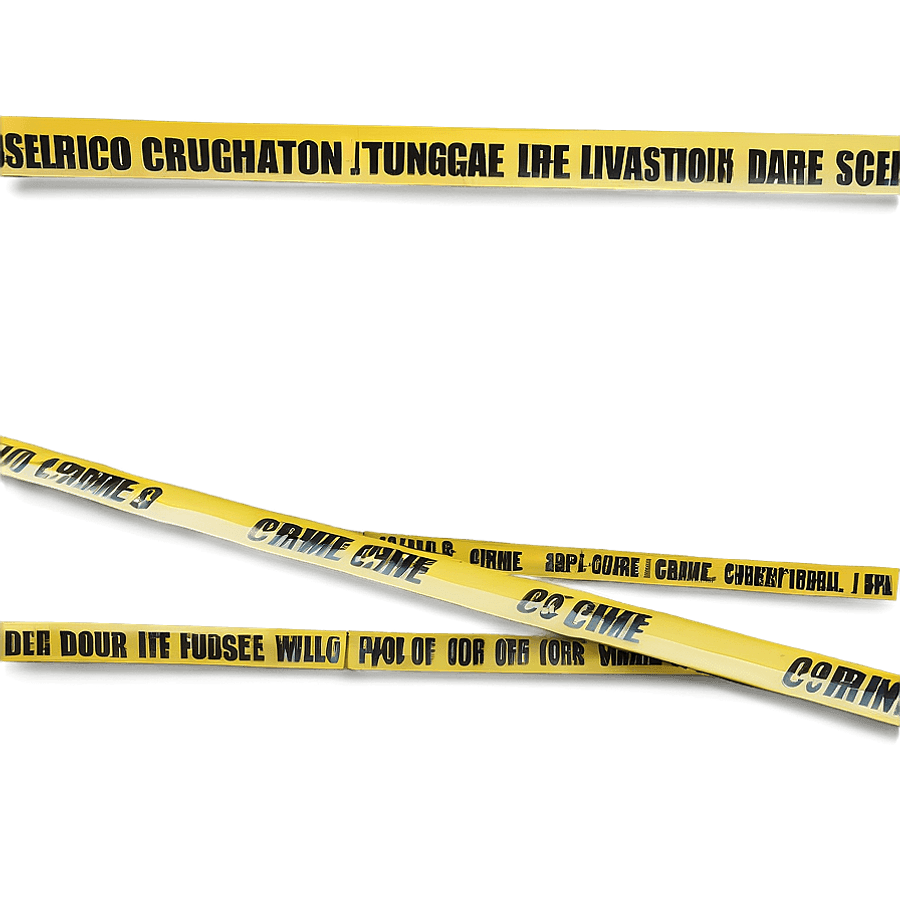 Crime Scene Under Investigation Tape PNG via