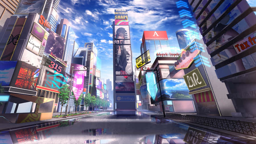 AnimeStadt Hintergrund