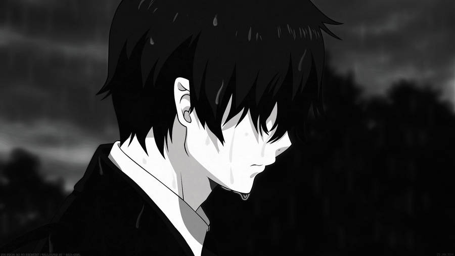 Download Beautiful Emo Sad Boy Anime Wallpaper Wallpaper | Wallpapers.com