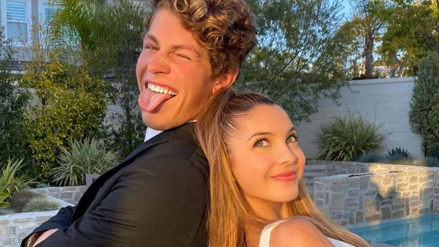 Download Ben Azelart And Lexi Rivera Pose Wallpaper | Wallpapers.com