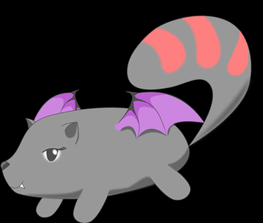 Cartoon Bat Hybrid Creature