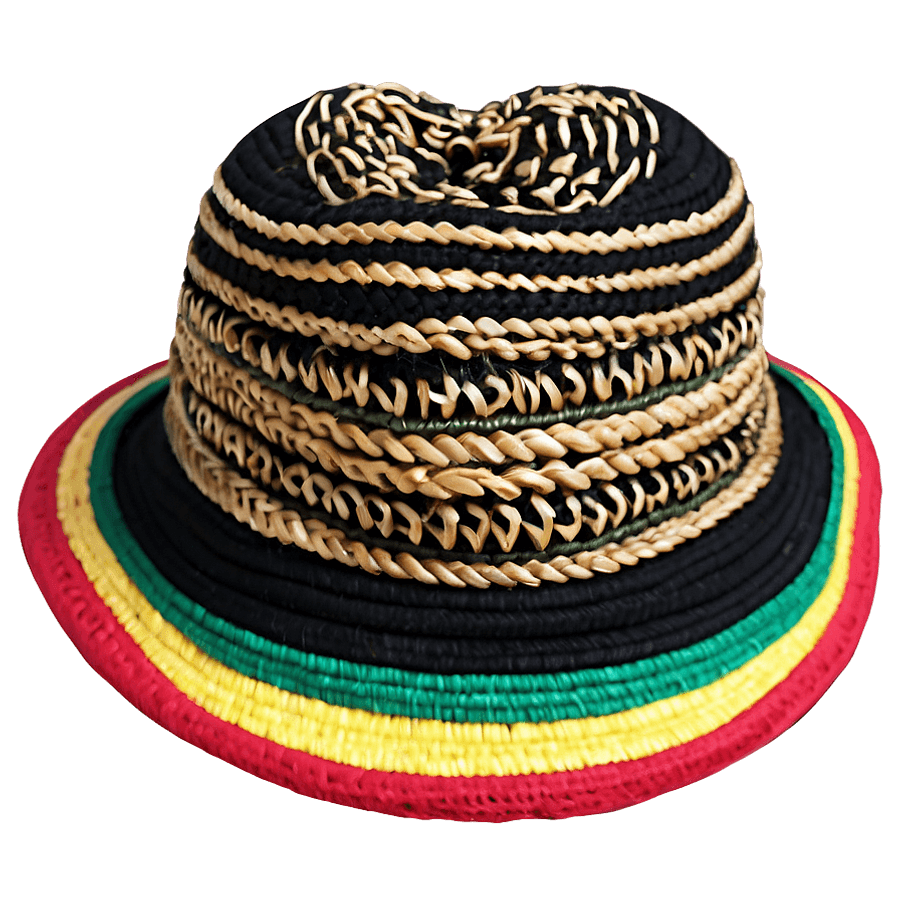 Authentic Rasta Hat PNG 06282024