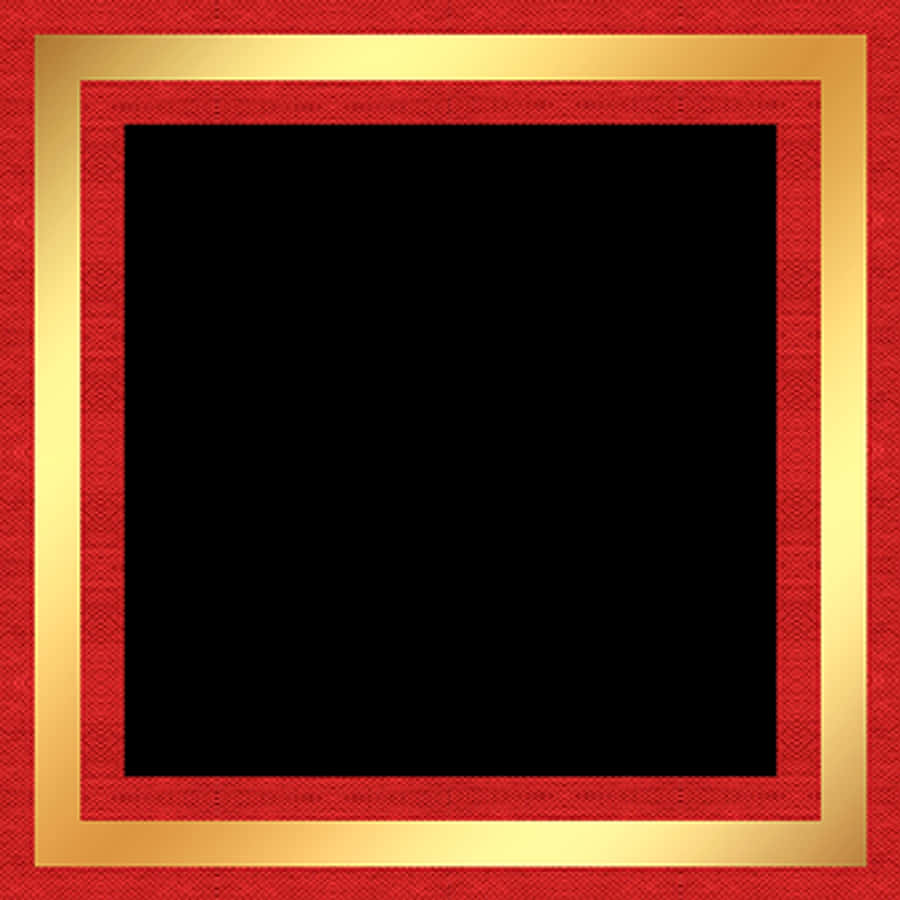 Festive Redand Gold Frame