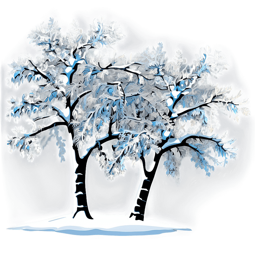 Ice and Snow Trees PNG 06292024