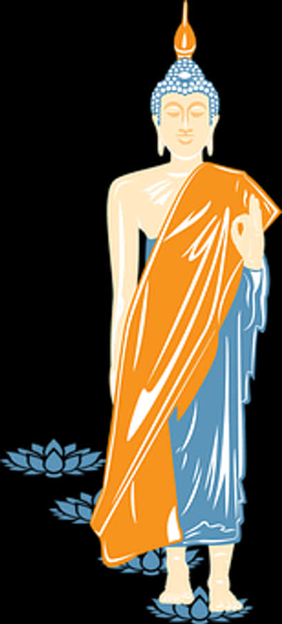 Standing Buddha Graphic