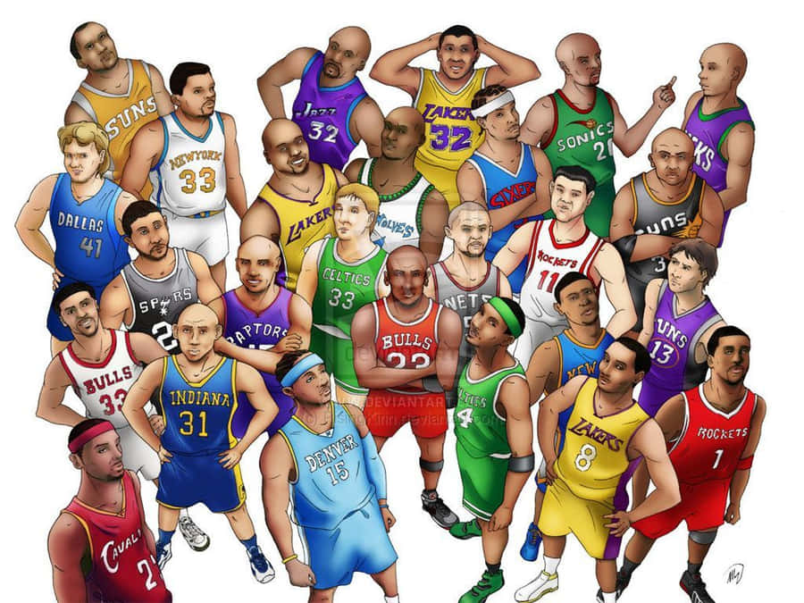 EtDream Team af NBA-spillere.