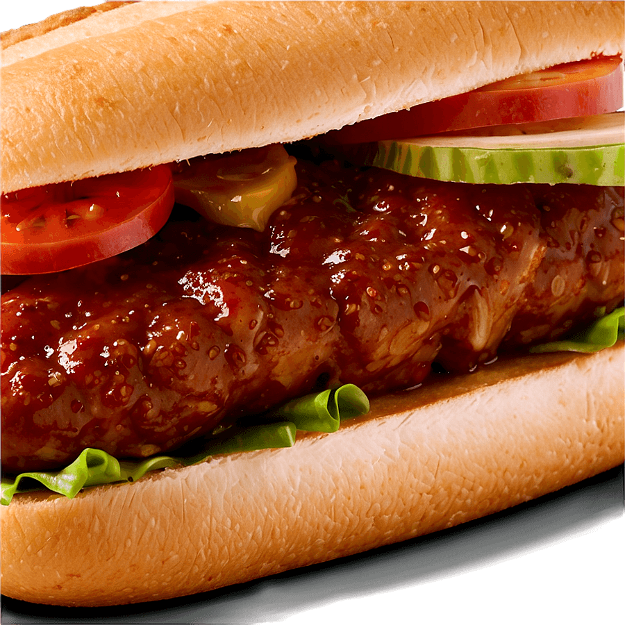 McDonald's Hearty McRib Sandwich PNG 06262024