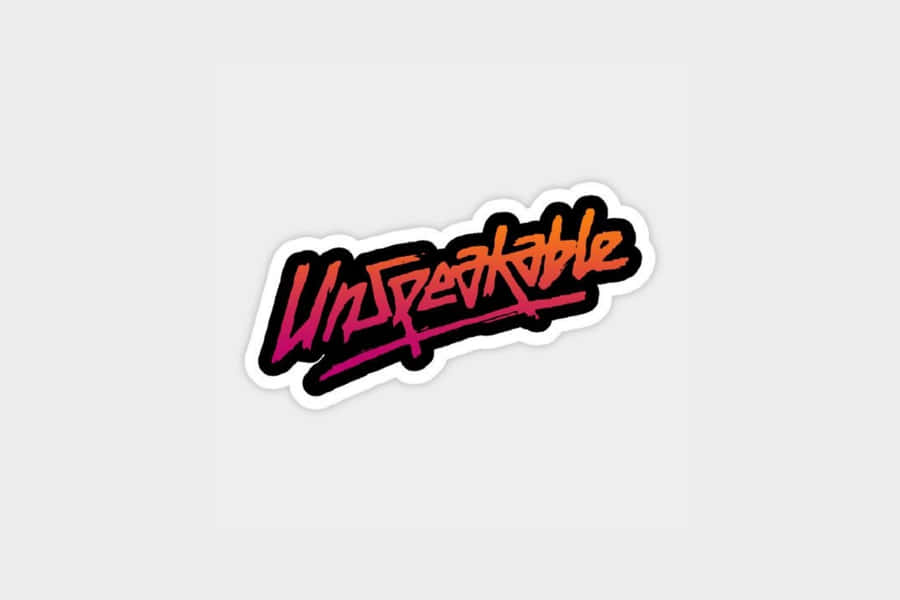 Unspeakable Logo Aufkleber