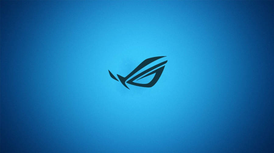 Download Big Blue Asus Rog Logo Wallpaper | Wallpapers.com