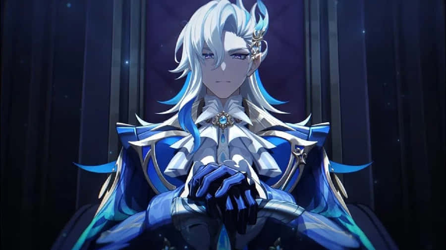 Majestätisches Anime-Ritter-Porträt