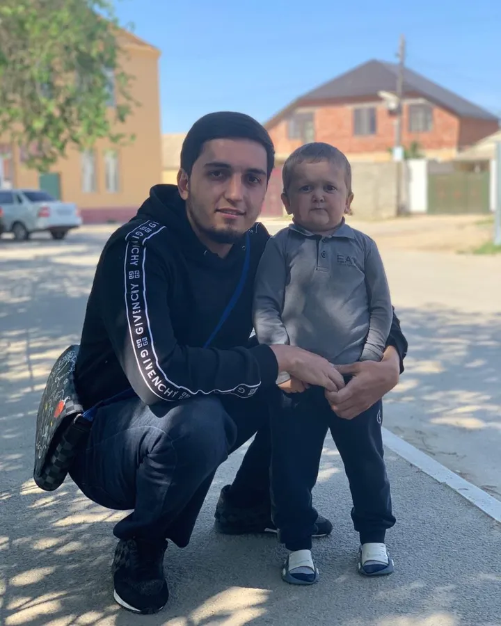 Hasbulla Posing With Man