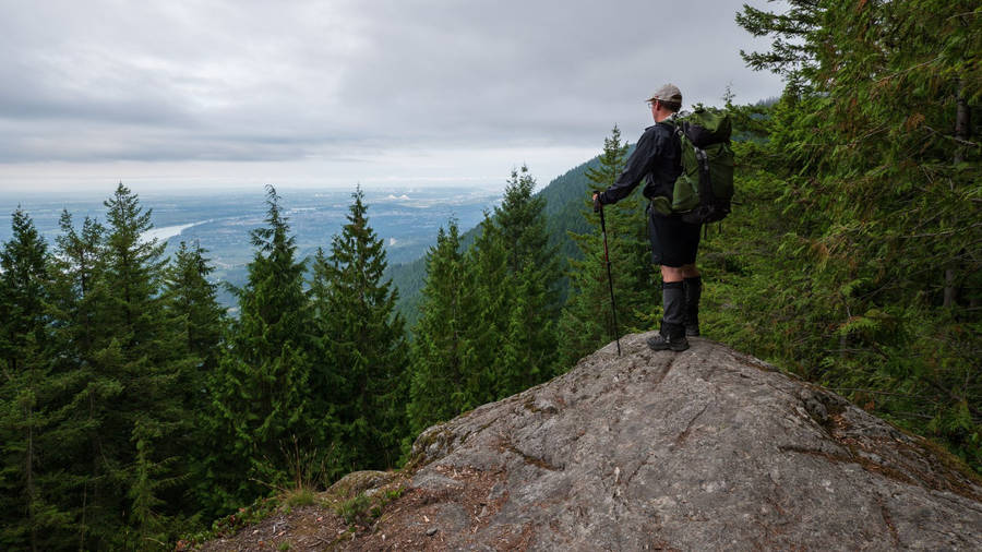 Mountaineer Holding Trekking Pole