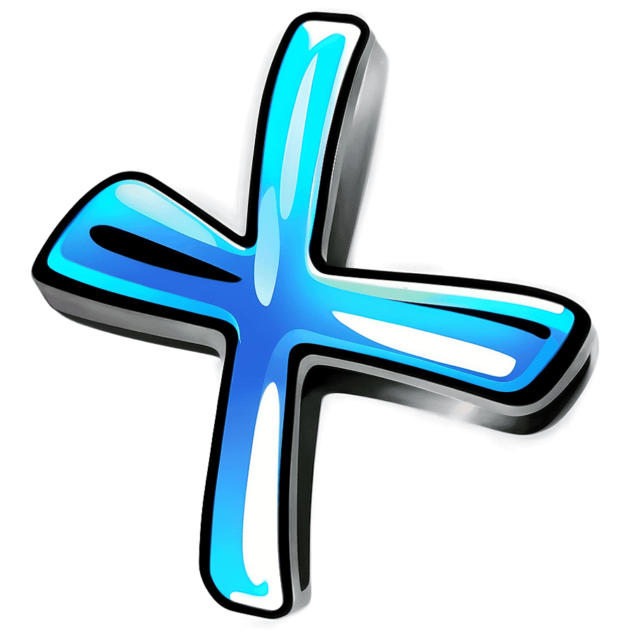 Detailed X Icon PNG wce62
