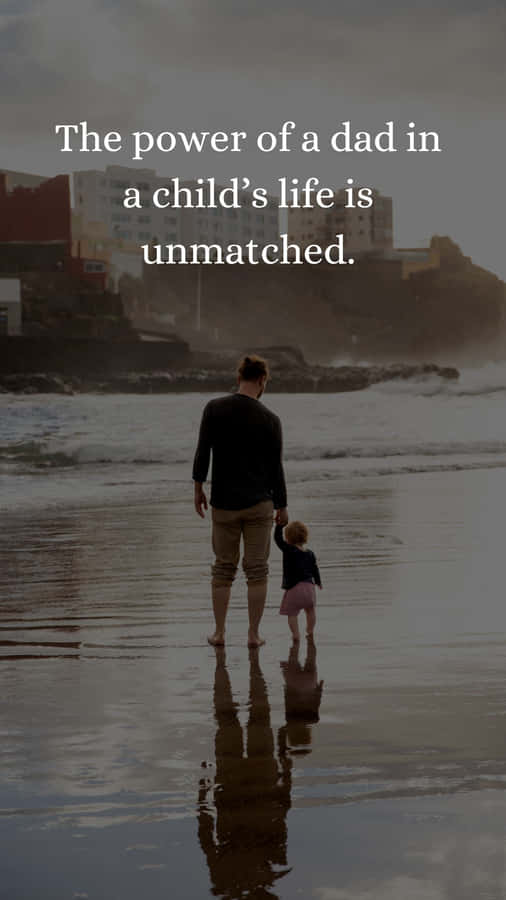 Vater Kind Strandspaziergang Vatertagszitat