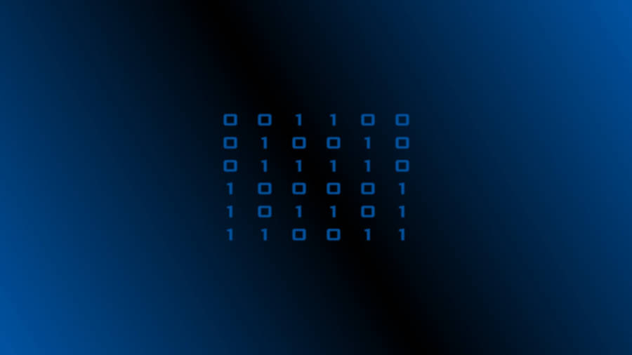 Blå Binary Programmering