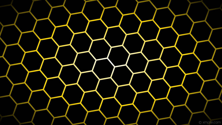 
Black And Gold Honeycomb Pattern Wallpaper