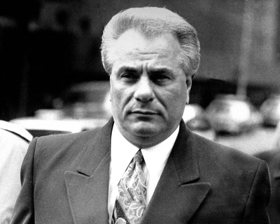 Download Black And White John Gotti Wallpaper | Wallpapers.com