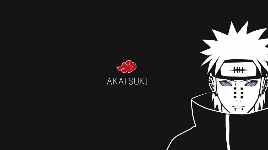 Download Black And White Pain Naruto Wallpaper | Wallpapers.com